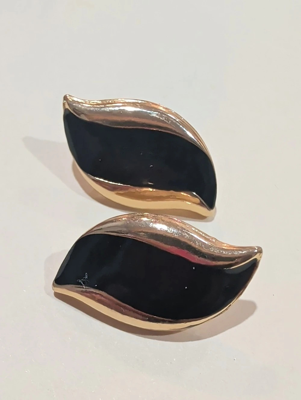 Black & Gold Statement Earrings